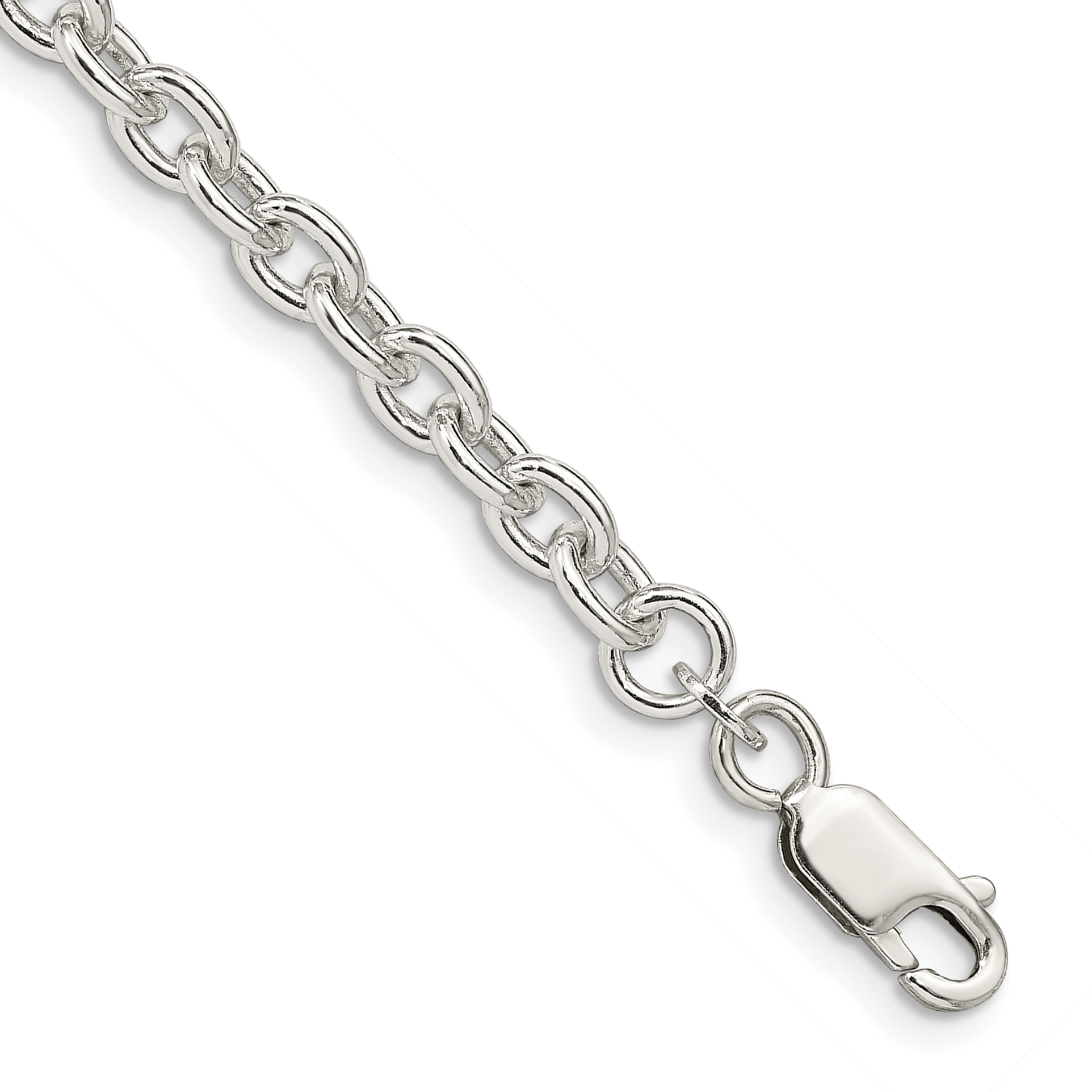 Sterling Silver 4.5mm Cable Chain (QCL120-7)