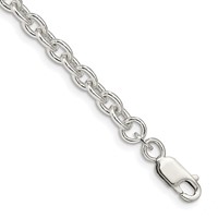 Sterling Silver 4.5mm Cable Chain view 1
