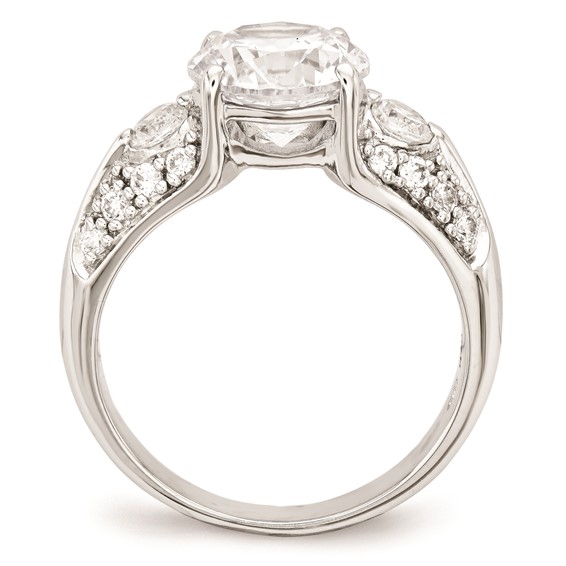 Cheryl M Sterling Silver AAA CZ Ring