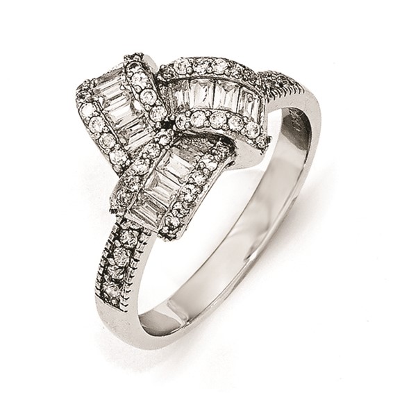 Cheryl M Sterling Silver CZ Ring