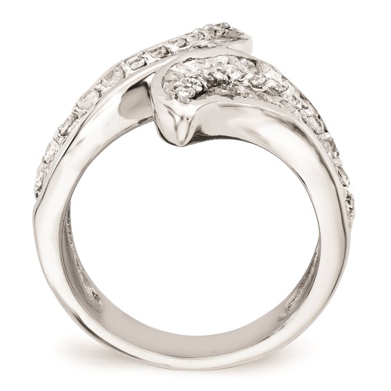 Cheryl M Sterling Silver CZ Fancy Ring