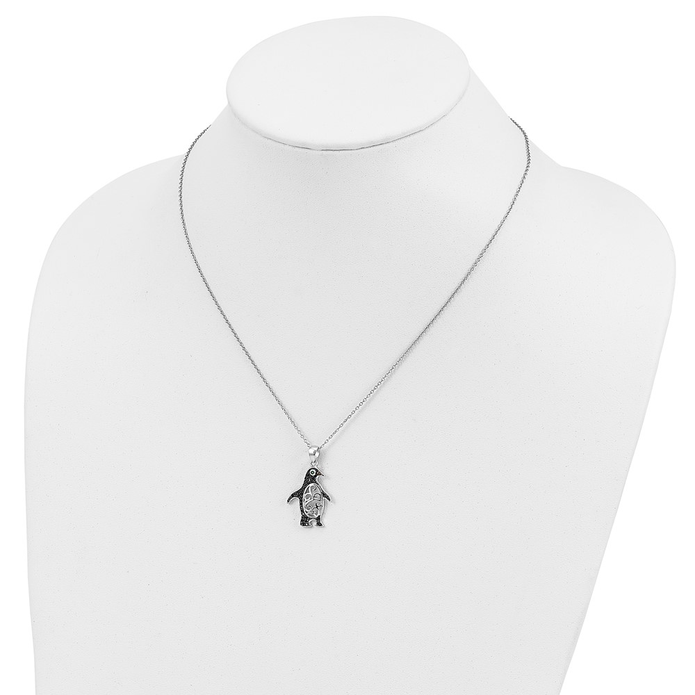 Cheryl M Sterling Silver CZ Filigree Butterfly Necklace Cheryl M Sterling Silver CZ Filigree Butterfly Necklace