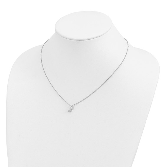 Sterling Silver Mucis Note CZ Necklaces