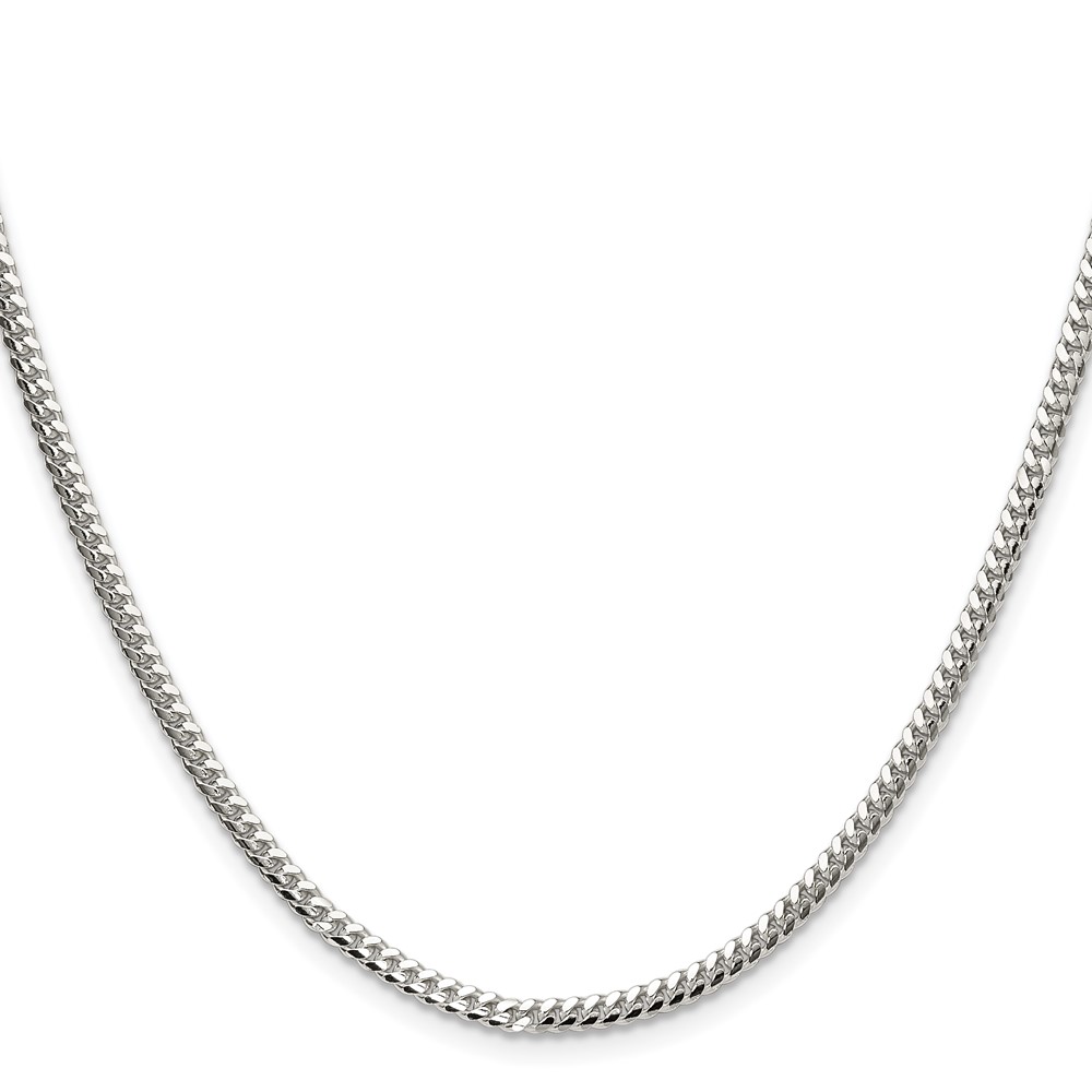 Sterling Silver Polished 2.9mm Domed Curb Chain (QDB080-20)