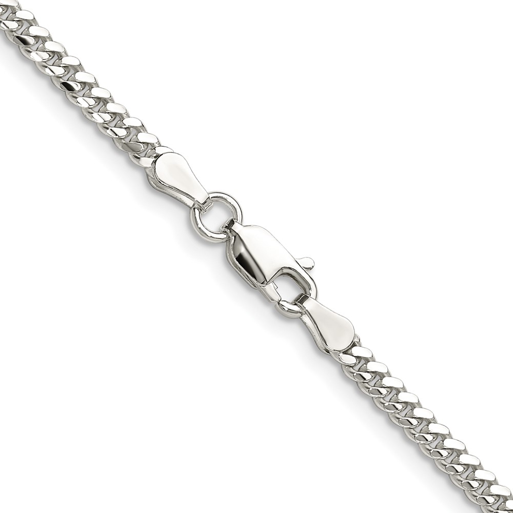 Sterling Silver Polished 2.9mm Domed Curb Chain (QDB080-20)
