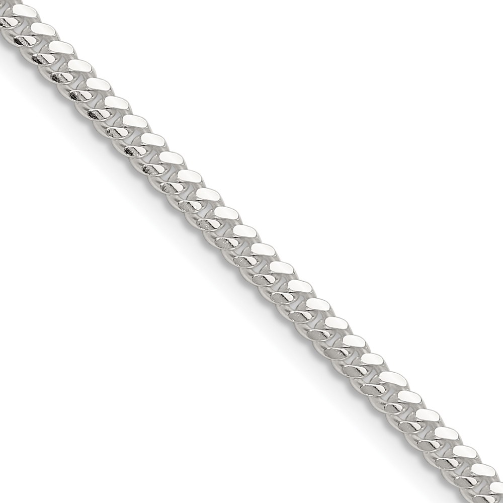 Sterling Silver Polished 2.9mm Domed Curb Chain (QDB080-22)