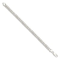 Sterling Silver 7.0mm Polished Domed Curb Chain view 2