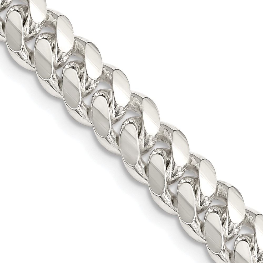 Sterling Silver 7.0mm Polished Domed Curb Chain (QDB200-20)