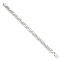 Sterling Silver 7.8mm Polished Domed Curb Chain view 2