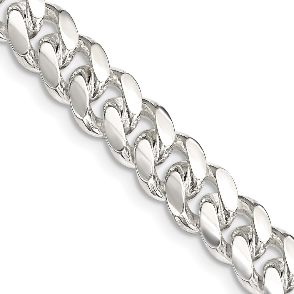 Sterling Silver 7.8mm Polished Domed Curb Chain (QDB220-20)