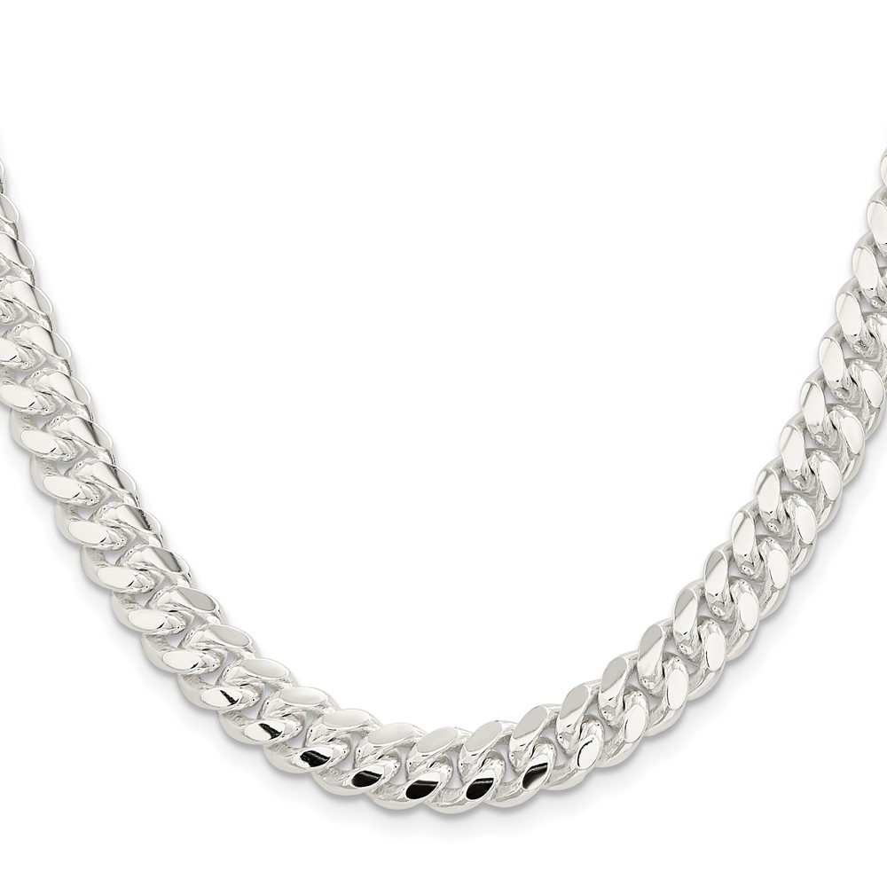 Sterling Silver 9mm Polished Domed Curb Chain (QDB250-20)