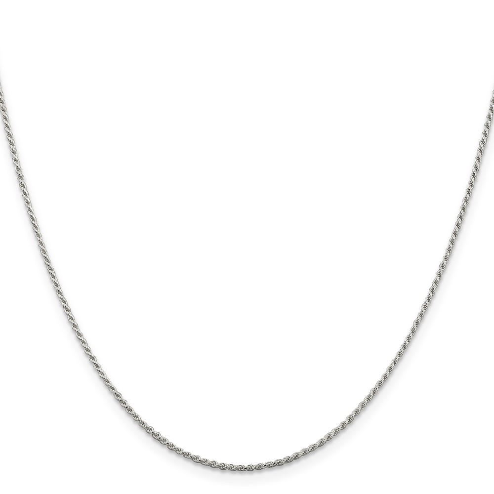 Sterling Silver 1.2mm Diamond-cut Rope Chain (QDC015-30)