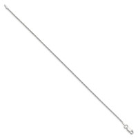Sterling Silver 1.2mm Diamond-cut Rope Chain view 2
