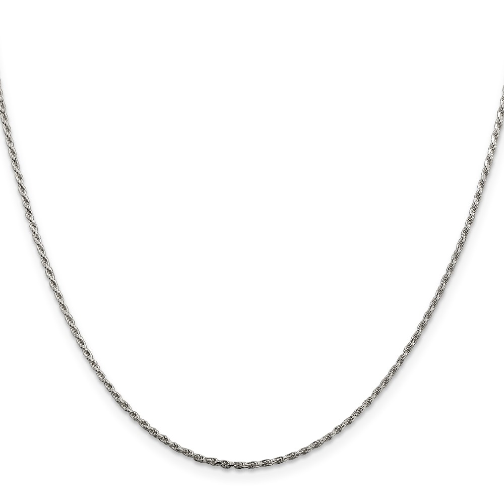 Sterling Silver 1.5mm Diamond-cut Rope Chain (QDC020-14)