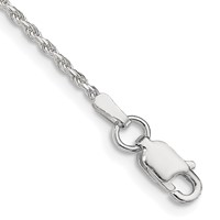 Sterling Silver 1.5mm Diamond-cut Rope Chain view 1