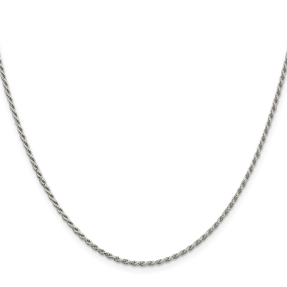 Sterling Silver 1.7mm Diamond-cut Rope Chain (QDC025-30)