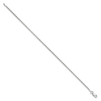 Sterling Silver 1.7mm Diamond-cut Rope Chain view 2