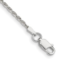 Sterling Silver 1.7mm Diamond-cut Rope Chain view 1