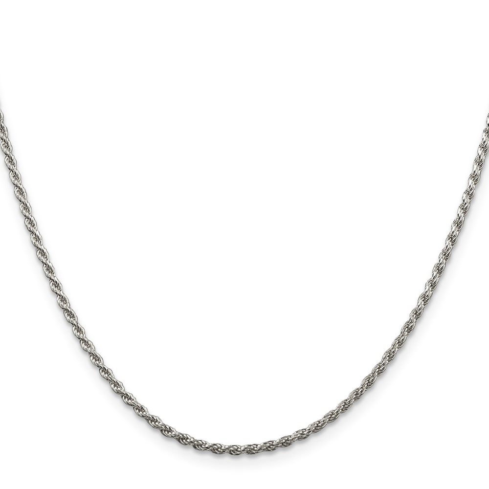 Sterling Silver 1.85mm Diamond-cut Rope Chain (QDC030-22)