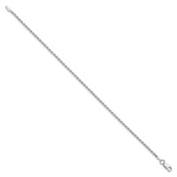 Sterling Silver 1.85mm Diamond-cut Rope Chain view 2