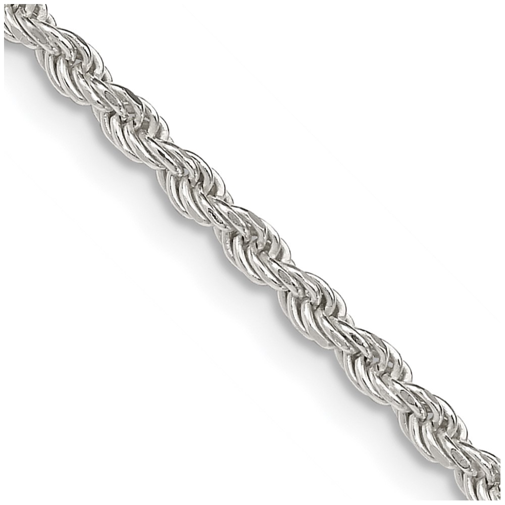 Sterling Silver 2.25mm Diamond-cut Rope Chain (QDC050-16)