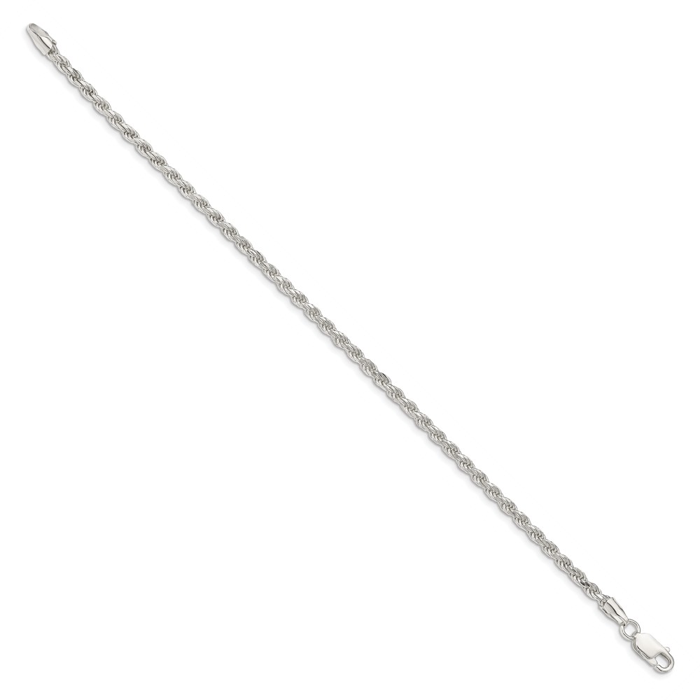 Sterling Silver 2.75mm Diamond-cut Rope Chain (QDC060-9)