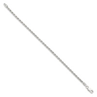 Sterling Silver 2.75mm Diamond-cut Rope Chain view 2