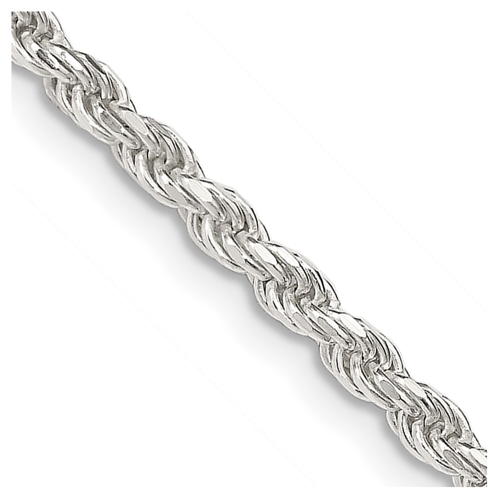 Sterling Silver 2.75mm Diamond-cut Rope Chain (QDC060-16)