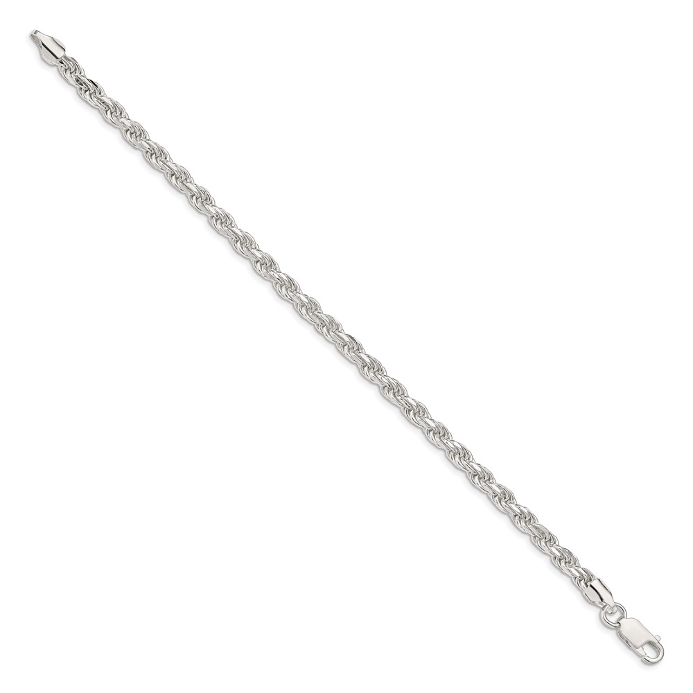Sterling Silver 4.6mm Diamond-cut Rope Chain (QDC100-8)