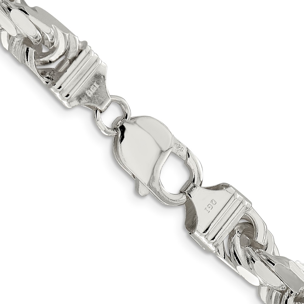 Sterling Silver 9.0mm Diamond-cut Rope Chain (QDC200-30)
