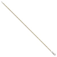 Sterling Silver and Vermeil 1.85mm Diamond-cut Rope Chain view 2