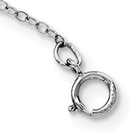 Diamond Fascination Diamond Mystique Sterling Silver Platinum-plated Diamond and Sapphire Cross Necklace, 18" view 3