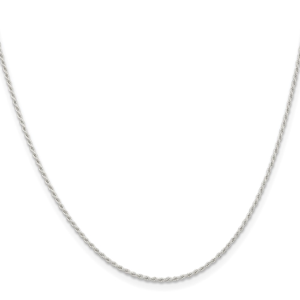 Sterling Silver 1.3mm Solid Rope Chain (QDR025-30)