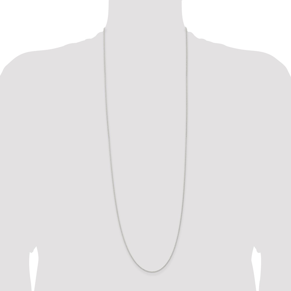 Sterling Silver 1.3mm Solid Rope Chain (QDR025-36)