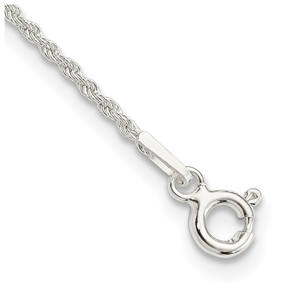 Sterling Silver 1.3mm Solid Rope Chain (QDR025-7)