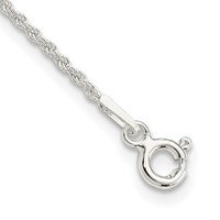 Sterling Silver 1.3mm Solid Rope Chain view 1