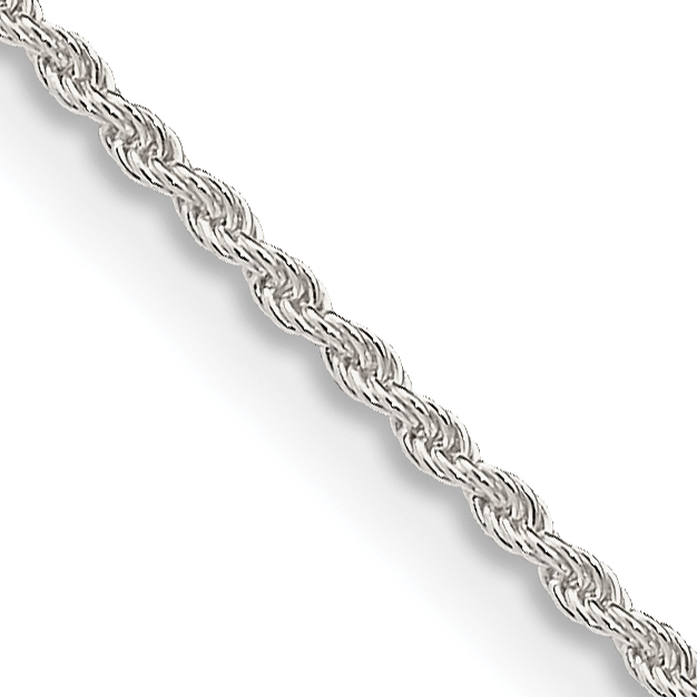 Sterling Silver 1.3mm Solid Rope Chain (QDR025-16)