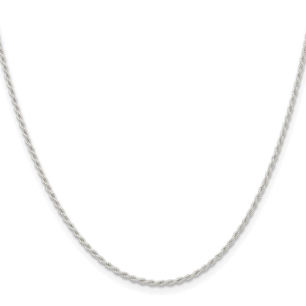 Sterling Silver 1.5mm Solid Rope Chain (QDR030-16)