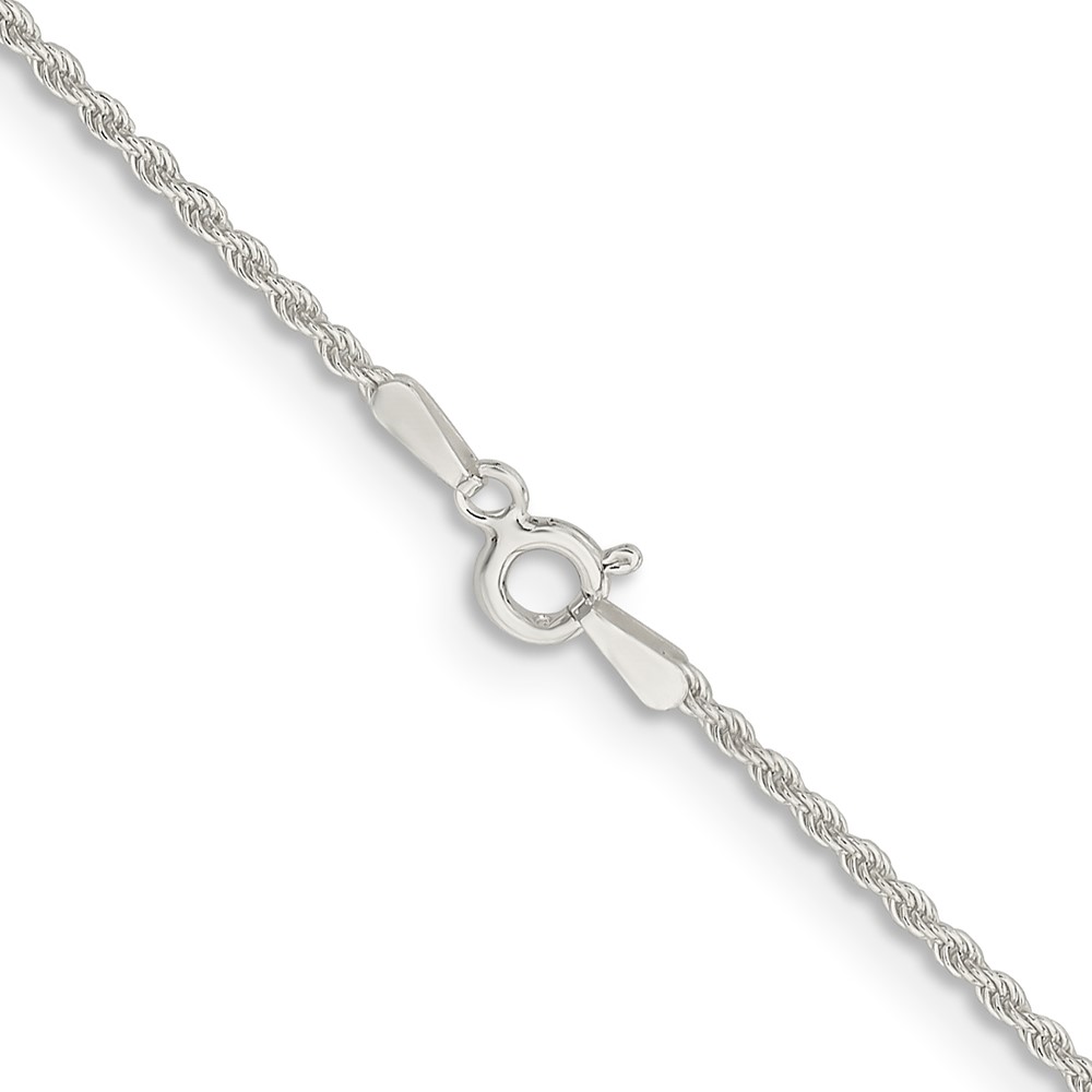 Sterling Silver 1.5mm Solid Rope Chain (QDR030-16)
