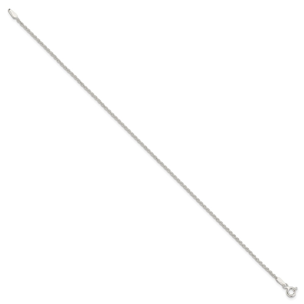 Sterling Silver 1.5mm Solid Rope Chain (QDR030-8)