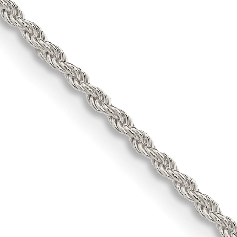 Sterling Silver 1.5mm Solid Rope Chain (QDR030-16)