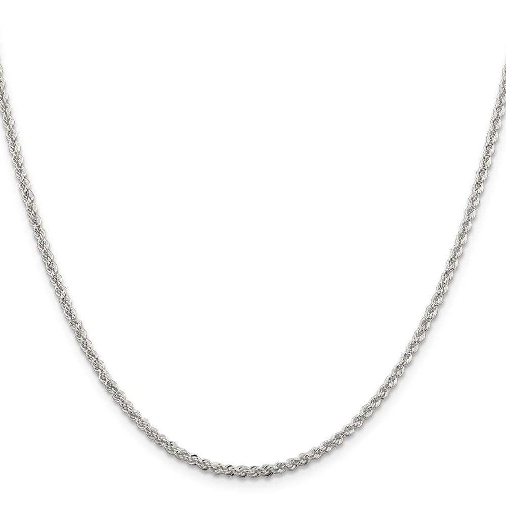 Sterling Silver 2.3mm Solid Rope Chain (QDR040-20)