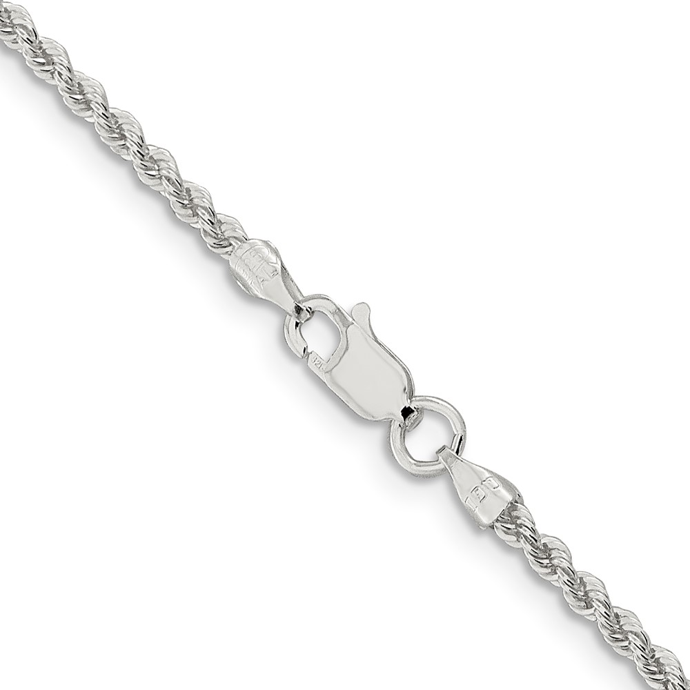 Sterling Silver 2.3mm Solid Rope Chain (QDR040-20)
