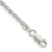 Sterling Silver 2.3mm Solid Rope Chain view 1