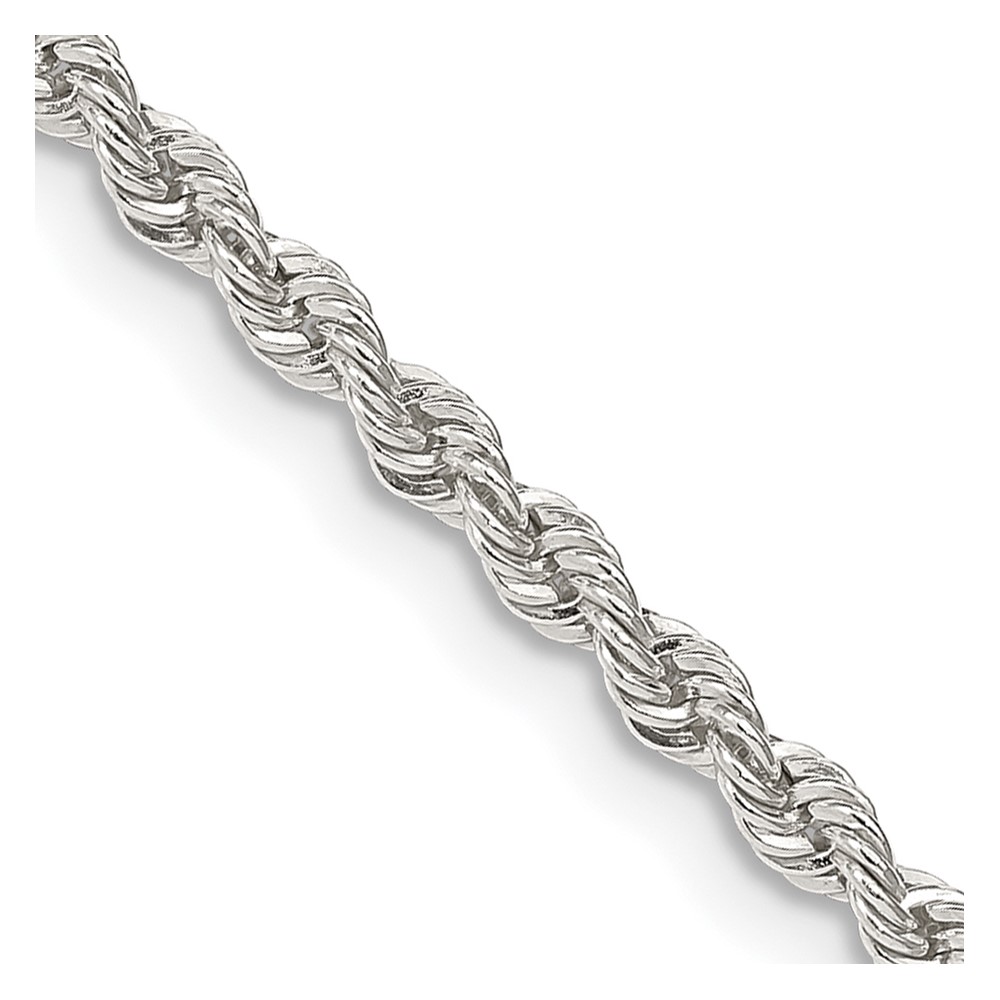 Sterling Silver 2.5mm Solid Rope Chain (QDR050-16)