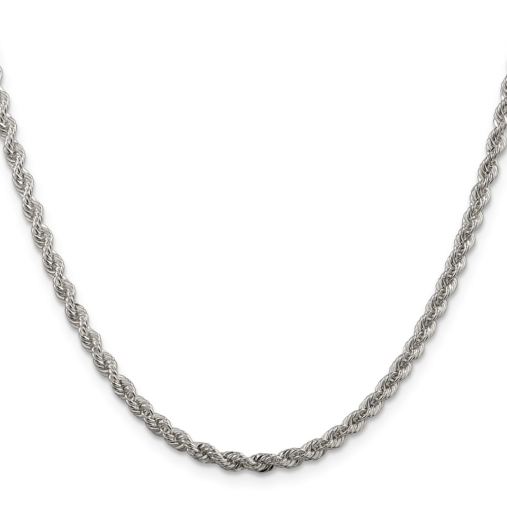 Sterling Silver 3mm Solid Rope Chain (QDR060-22)