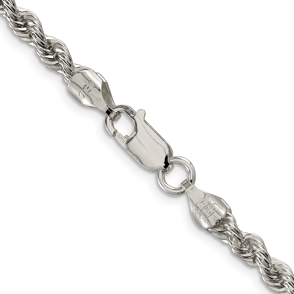 Sterling Silver 4.3mm Solid Rope Chain (QDR080-24)