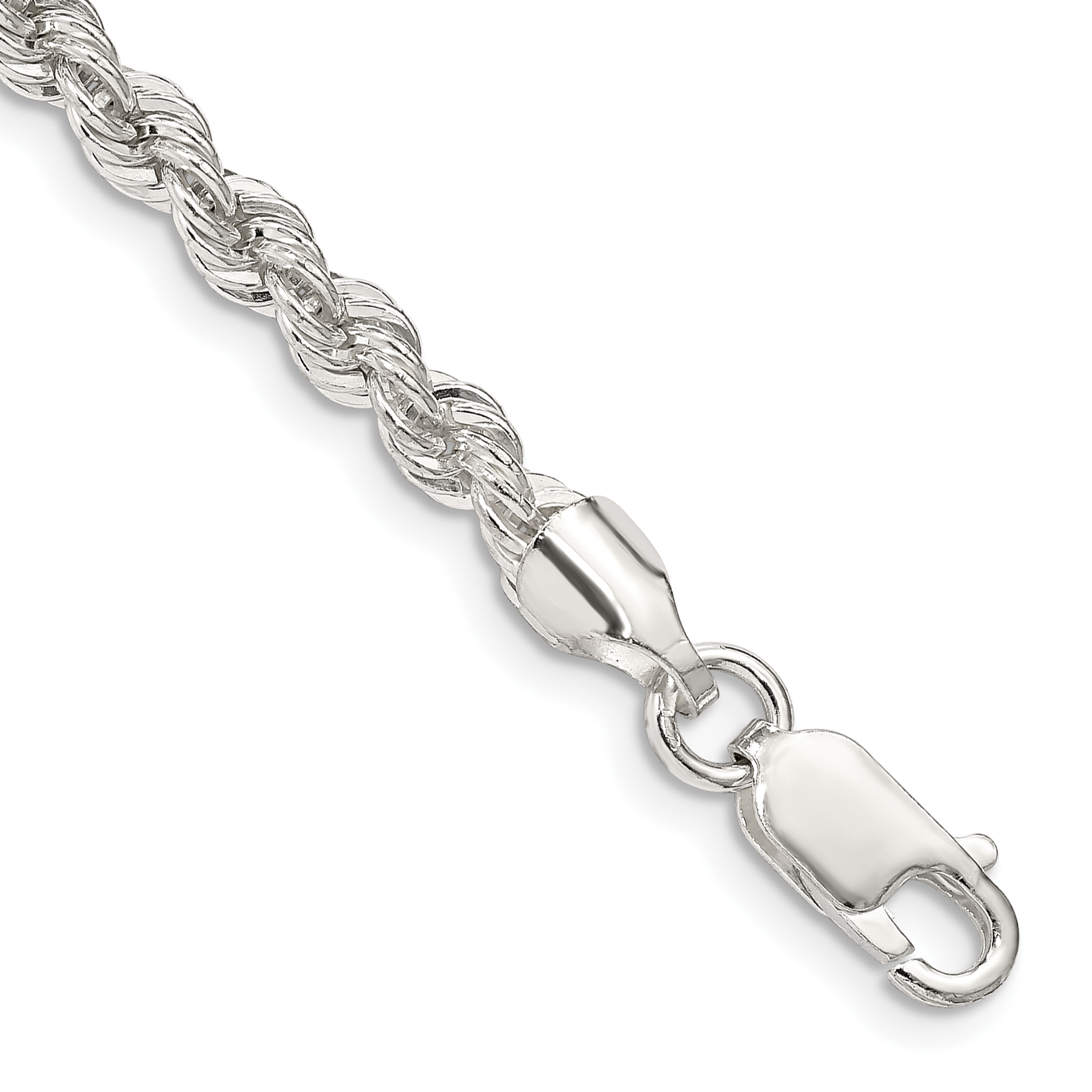 Sterling Silver 4.3mm Solid Rope Chain (QDR080-7)