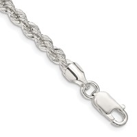 Sterling Silver 4.3mm Solid Rope Chain view 1