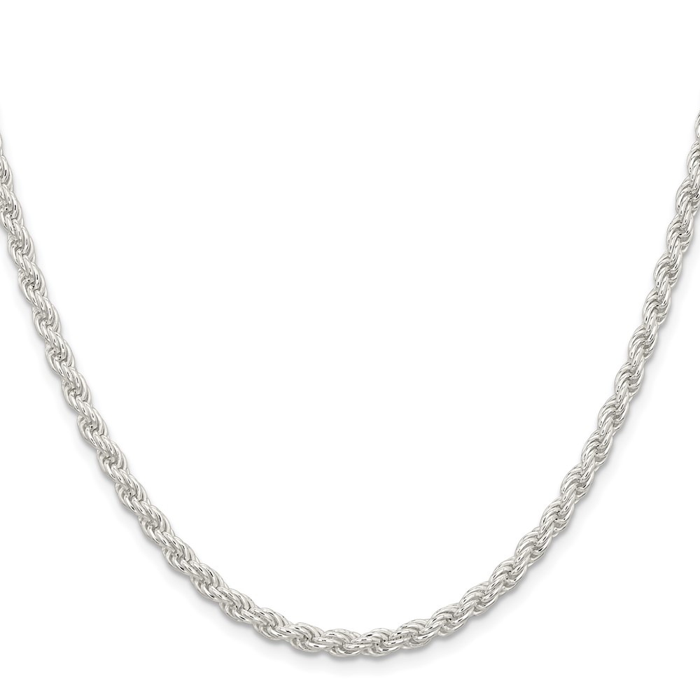 Sterling Silver 4.5mm Solid Rope Chain (QDR090-24)